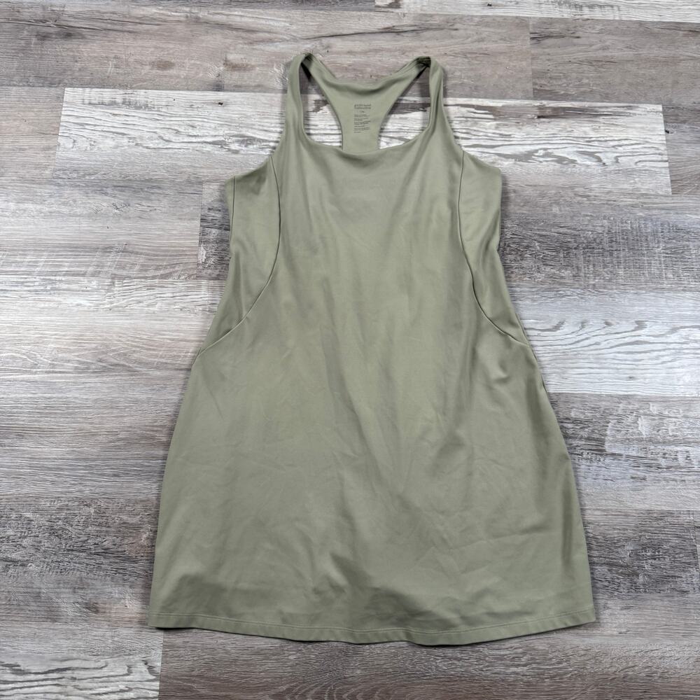 Girlfriend Collective Paloma Dress Olive Built In Shorts Tennis Pickleball XL
